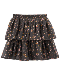 Falda con flores